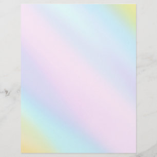 Pastel Springtime Pale Light Watercolor Wash Custom Letterhead