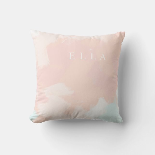 Pastel Springtime Personalised Cushion (Front)