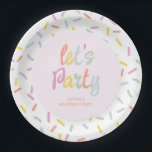 Pastel Sprinkles Birthday  Paper Plate<br><div class="desc">Pastel Sprinkles Birthday Paper Plates</div>