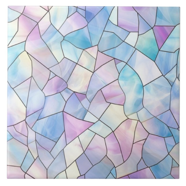 Pastel Stained Glass Tile (Front)