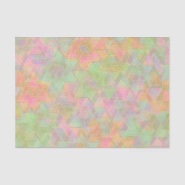 Pastel Star of David Pattern Tissue Paper (Front)