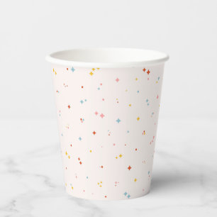 Pastel Star Pattern Paper Cups