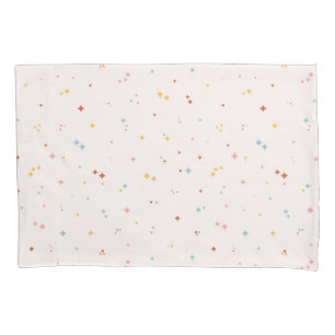 Pastel Star Pattern Pillowcase