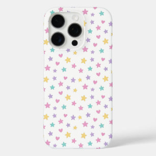 Pastel Stars and Hearts – Cute Soft Colour  iPhone 16 Pro Case