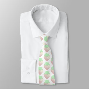 Pastel Strawberries Tie