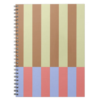 Pastel Stripe Blocks Notebook
