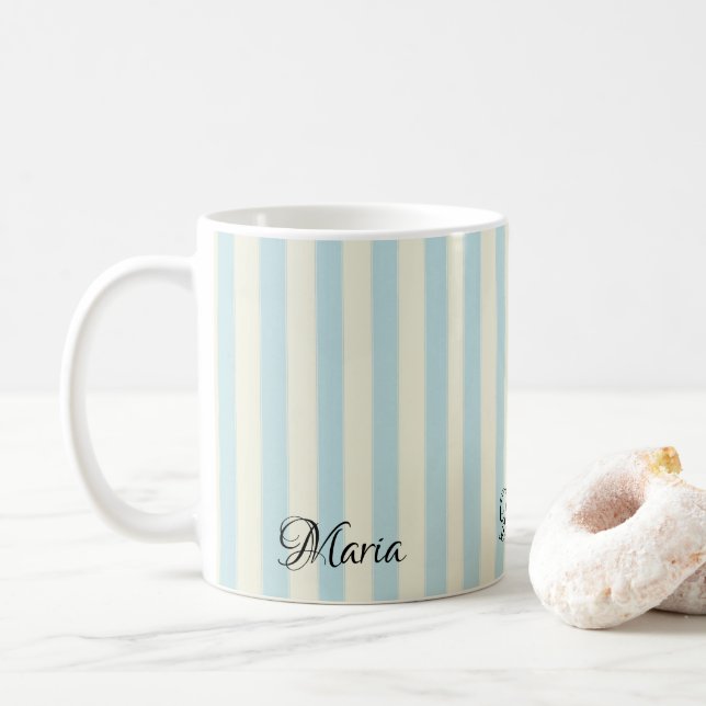 Pastel Stripe Mug (With Donut)