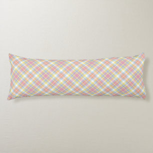 Pastel Stripe Plaid Body Cushion