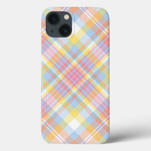 Pastel Stripe Plaid iPhone 13 Case