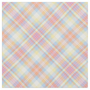Pastel Stripe Plaid Fabric
