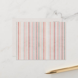 Pastel Striped Postcard