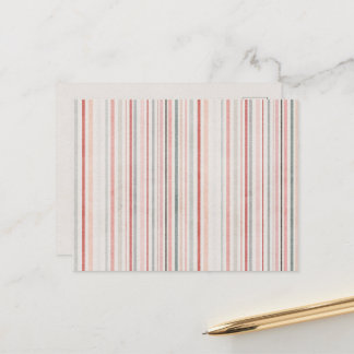 Pastel Striped Postcard