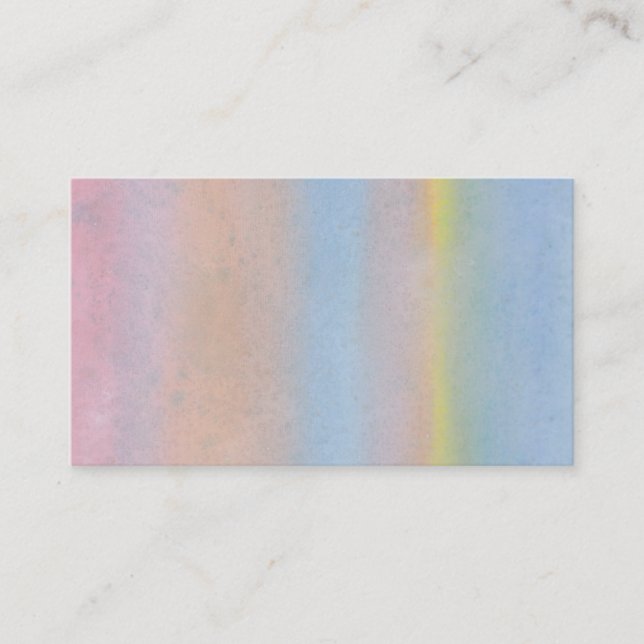 Pastel Stripes. Business Card (Front)