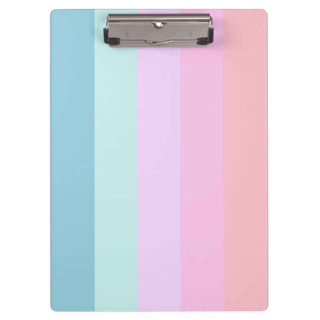Pastel Stripes Clipboard (Front)