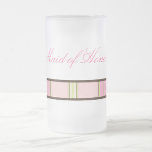 Pastel Stripes Maid of Honour Mug