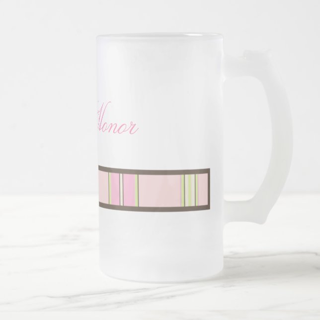 Pastel Stripes Maid of Honour Mug (Right)