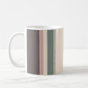 Pastel Stripes Minimalist Housewarming Gift Coffee Mug