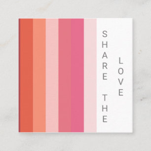 pastel stripes modern colour block Loyalty Card