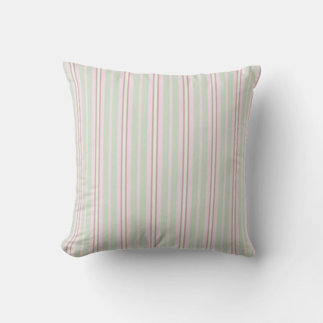 pastel stripes pattern cushion (Front)
