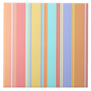 Pastel Stripes Pattern Tile
