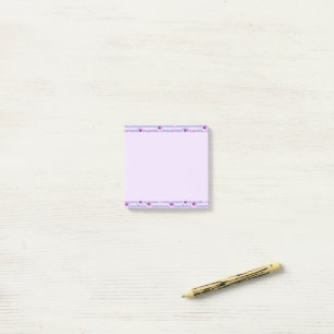 Pastel stripes pattern with Daisies Post-it Notes