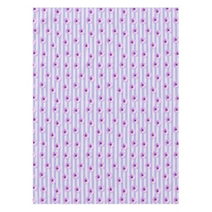Pastel stripes pattern with Daisies Tablecloth