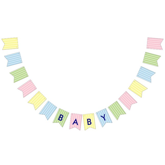 Pastel Stripes | Pink, Yellow, Blue, Green Baby Bunting (All)