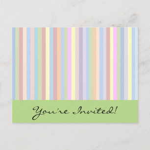 Pastel Stripes Postcard
