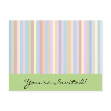 Pastel Stripes Postcard