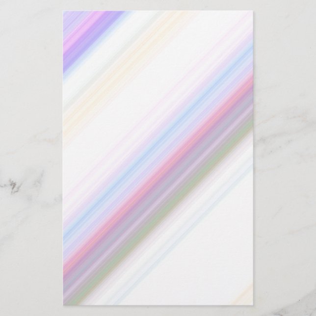 Pastel Stripes Stationery (Front)