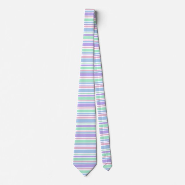 Pastel Stripes Tie (Front)
