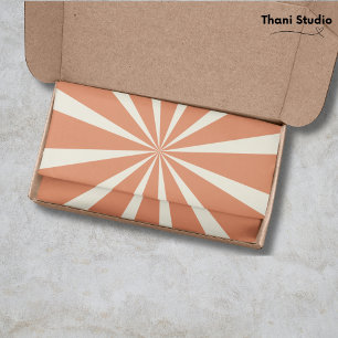 Pastel Stripes Vintage Retro 90s Fun Birthday Tissue Paper