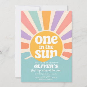 Pastel Summer First Birthday Invitation