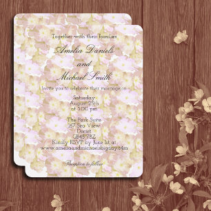 Pastel Summer Floral Wedding Invitation