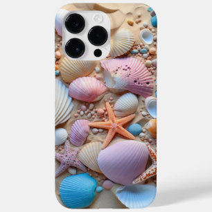 PASTEL SUMMER SEASHELLS ON THE BEACH Case-Mate iPhone 14 PRO MAX CASE