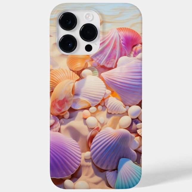 PASTEL SUMMER SEASHELLS ON THE BEACH Case-Mate iPhone CASE (Back)