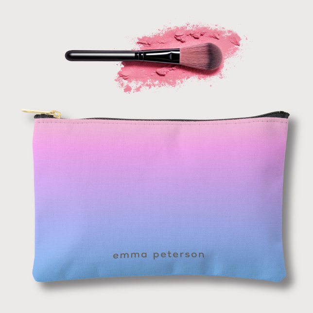 Pastel Summer Sunset Vibe Gradient Accessory Pouch (Creator Uploaded)