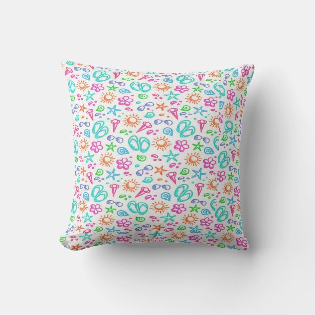 Pastel Summer Theme Cushion (Front)