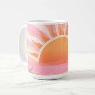 Pastel Sunrise Boho Meadow Coffee Mug