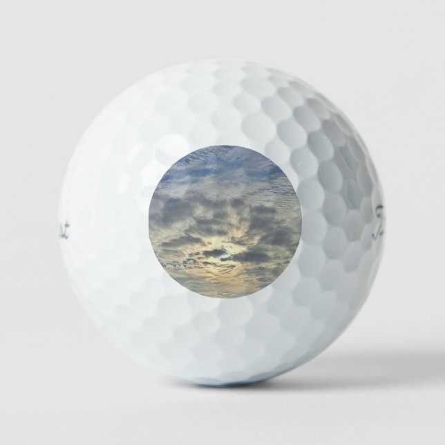 Pastel Sunrise Golf Balls (Front)
