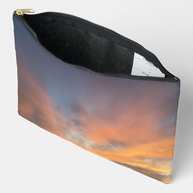 Pastel Sunset  Accessory Pouch (Open)