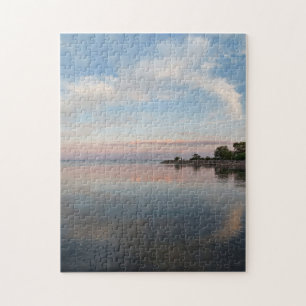 Pastel Sunset on Lake Ontario Jigsaw Puzzle