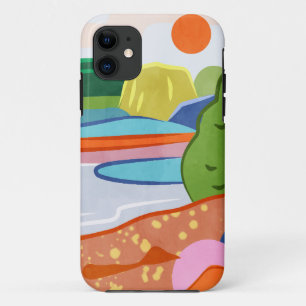 Pastel Sunset Over the Valley iPhone 11 Case
