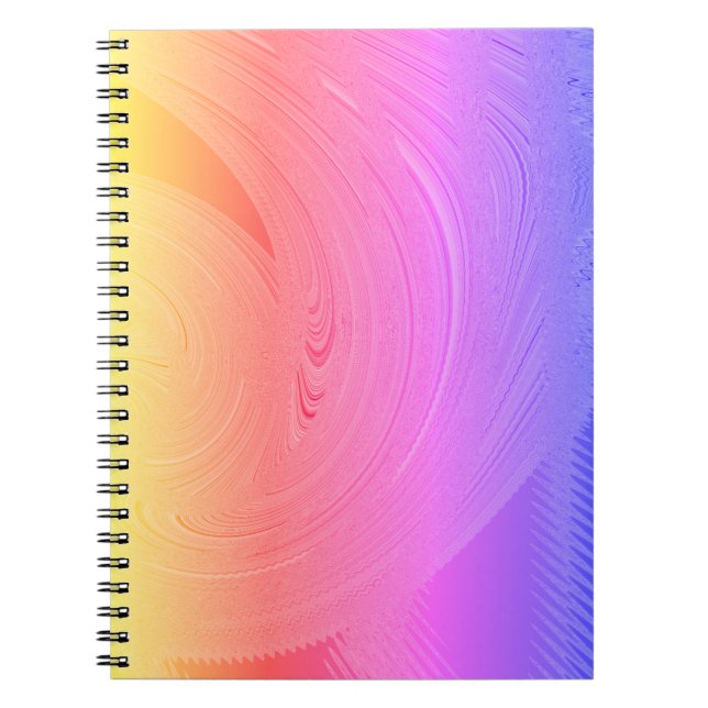 Pastel Sweep Spiral Notebook (Front)