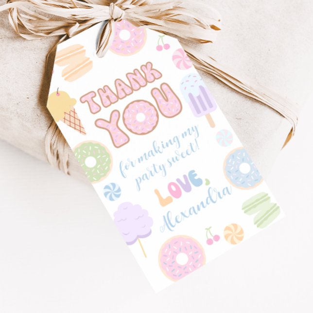 Pastel Sweet Birthday Party Favour Tags (Creator Uploaded)