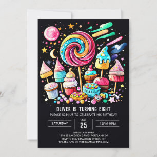 Pastel Sweet Celebration Birthday Invitation