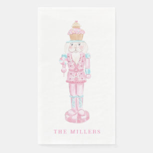 Pastel Sweet Holiday Treats Monogram Crest  Napkin