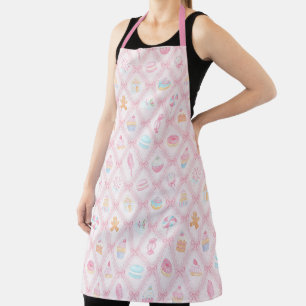 Pastel Sweet Holiday Treats with Bows Apron