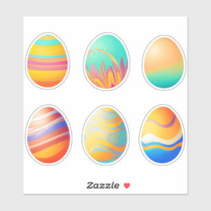 Pastel Swirl Easter Eggs
