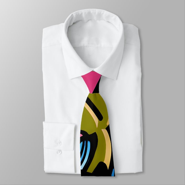 Pastel Swirl Tie (Tied)